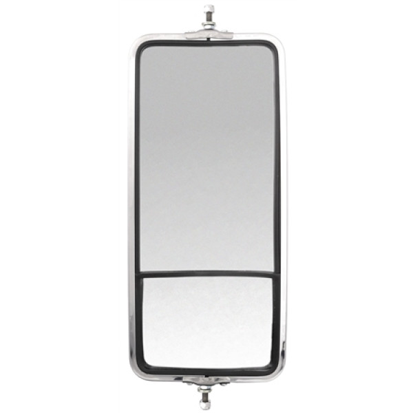 Image of Wide Angle, 7 x 16 in., West Coast Mirror, Silver Stainless Steel from Trucklite. Part number: TLT-97635-4