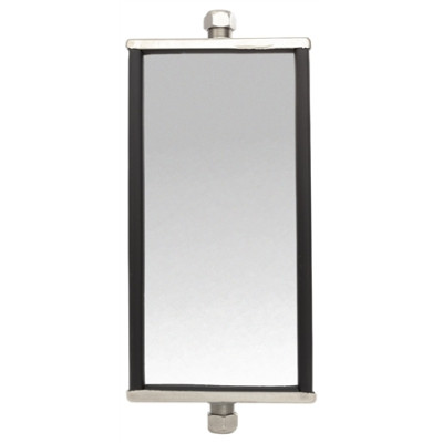 Image of 16.75-24 x 6 in., Jr. West Coast Mirror, Silver Stainless Steel, Kit from Trucklite. Part number: TLT-97644-4