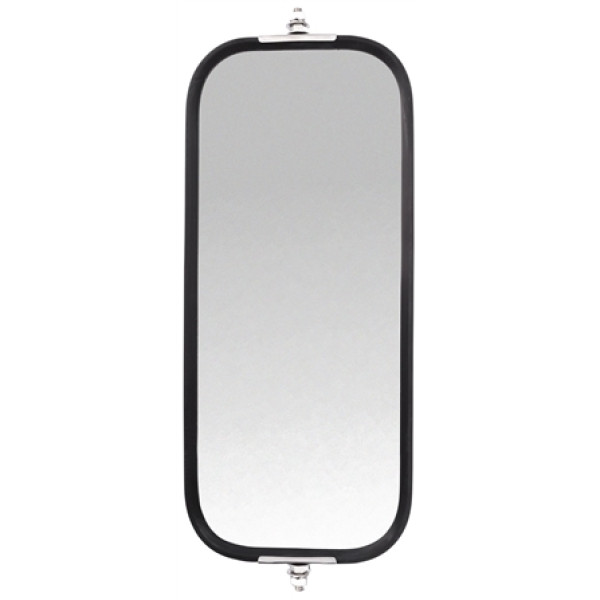Image of Rib Back, 7 x 16 in., West Coast Mirror, Black Steel from Trucklite. Part number: TLT-97818-4