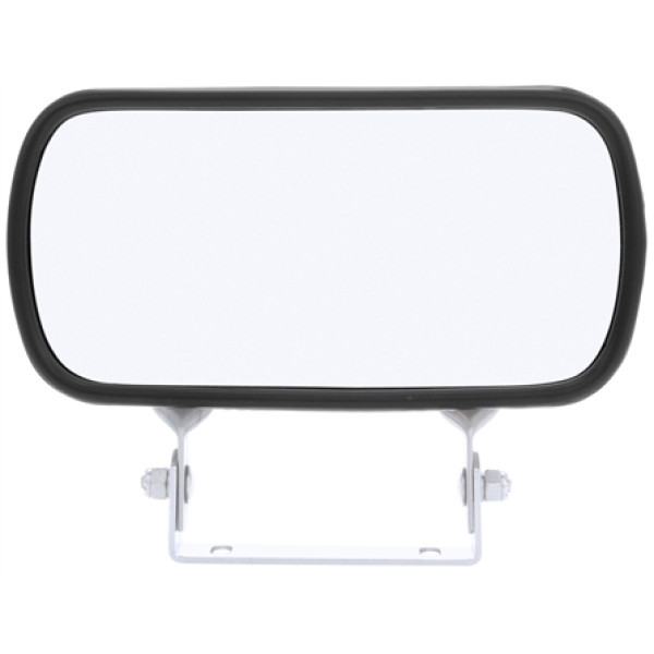 Image of 4 x 8 in., Over The Door Silver Stainless Steel Convex Mirror, Rectangular from Trucklite. Part number: TLT-97865-4
