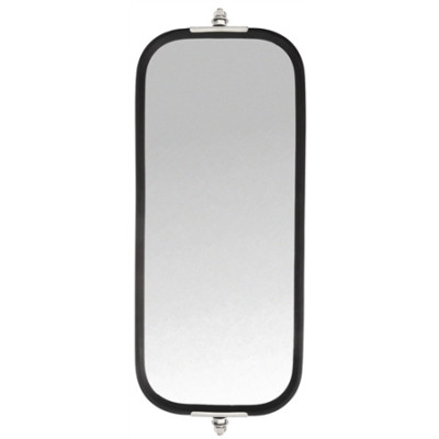 Image of Pyramid Style, 7 x 16 in., West Coast Heated Mirror, Silver Stainless Steel from Trucklite. Part number: TLT-97866-4