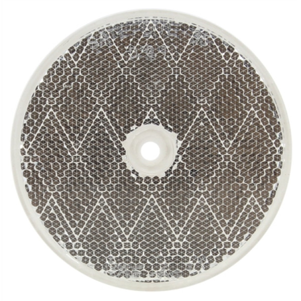 Image of 3" Round, Clear, Reflector, 1 Screw/Nail/Rivet from Trucklite. Part number: TLT-98006C4