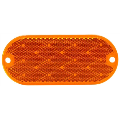 Image of Oval, Yellow, Reflector, 2 Screw, Bulk from Trucklite. Part number: TLT-98031Y3
