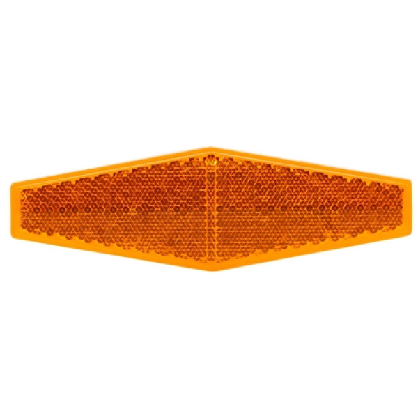 Image of Hexagon, Yellow, Reflector, Adhesive from Trucklite. Part number: TLT-98033Y4