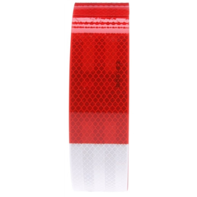 Image of Red/White Reflective Tape, 2 in. x 150 ft. from Trucklite. Part number: TLT-98101-4