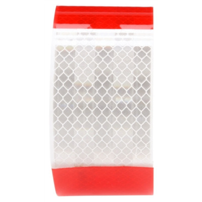 Image of Red/White Reflective Tape, 2 in. x 18 in. from Trucklite. Part number: TLT-98104-4
