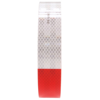 Image of Red/White Reflective Tape, 1.5 in. x 150 ft. from Trucklite. Part number: TLT-98107-4