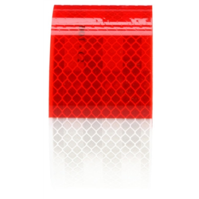 Image of Red/White Reflective Tape, 2 in. x 2 ft. from Trucklite. Part number: TLT-98113-4