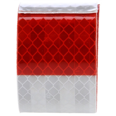 Image of Red/White Reflective Tape, 2 in. x 18 in., Strip from Trucklite. Part number: TLT-98136-4