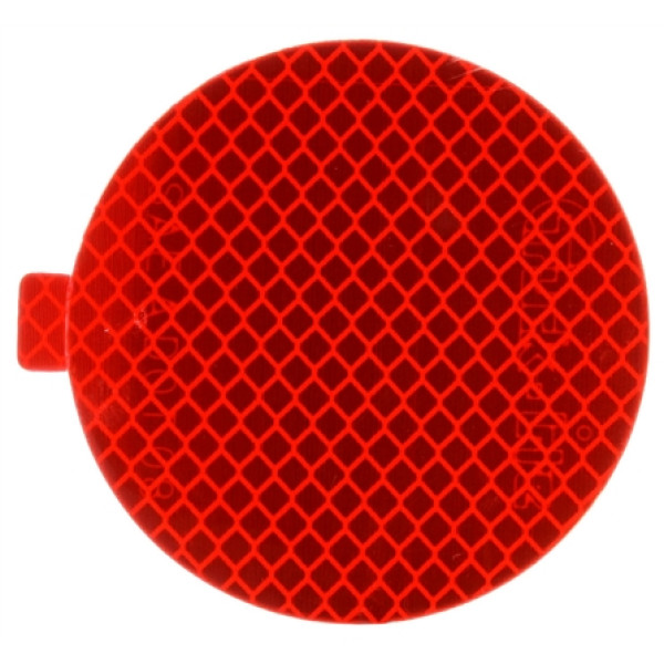 Image of Retro-Reflective Tape, 3" Round, Red, Reflector, Adhesive, Basket from Trucklite. Part number: TLT-98175RB