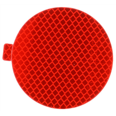 Image of Retro-Reflective Tape, 3" Round, Red, Reflector, Adhesive from Trucklite. Part number: TLT-98175R4