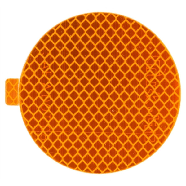 Image of Retro-Reflective Tape, 3" Round, Yellow, Reflector, Adhesive, Bulk from Trucklite. Part number: TLT-98175Y3