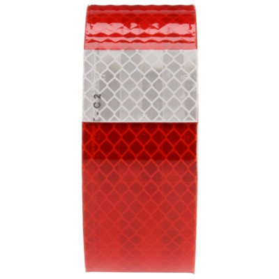 Image of Red/White Reflective Tape, 2 in. x 50 ft. from Trucklite. Part number: TLT-98180-4