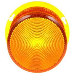 Image of Circular, Yellow, Polycarbonate, Replacement Lens, 3 Screw from Trucklite. Part number: TLT-99145Y4