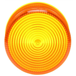 Image of Circular, Yellow, Polycarbonate, Replacement Lens, Snap-Fit from Trucklite. Part number: TLT-99147Y4