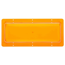 Image of Rectangular, Yellow, Polycarbonate, Replacement Lens, 6 Screw from Trucklite. Part number: TLT-99151Y4