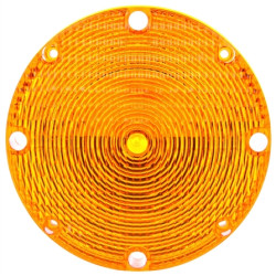 Image of Circular, Yellow, Acrylic, Replacement Lens, 4 Screw from Trucklite. Part number: TLT-99168Y4