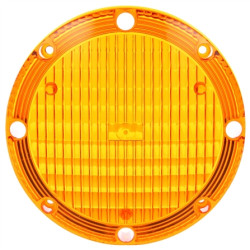 Image of Circular, Yellow, Polycarbonate, Replacement Lens, 4 Screw from Trucklite. Part number: TLT-99169Y4