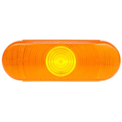 Image of Oval, Yellow, Polycarbonate, Replacement Lens, Snap-Fit from Trucklite. Part number: TLT-99184Y4