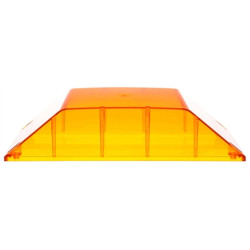 Image of Rectangular, Yellow, Polycarbonate, Replacement Lens, 4 Screw from Trucklite. Part number: TLT-99193Y4