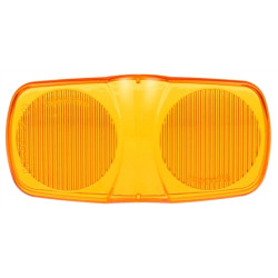 Image of Rectangular, Yellow, Polycarbonate, Replacement Lens, 2 Screw from Trucklite. Part number: TLT-99238Y4