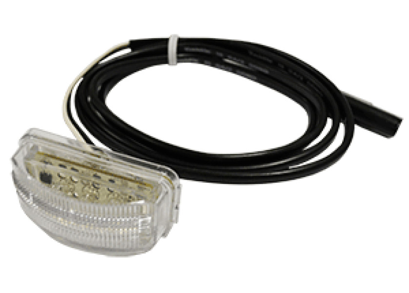 Image of LIC PLATE LAMP - LED 12V, HDWRD W/60" LEAD from MHD. Part number: 15217