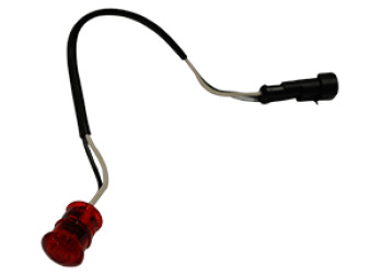 Image of MARKER LAMP RED - .75" LED 1 DIODE, HDWRD W/ AMP CONN from MHD. Part number: 33286R