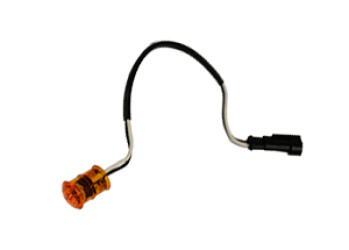 Image of MARKER LAMP YEL - .75" LED 1 DIODE, HDWRD W/ AMP CONN from MHD. Part number: 33286Y
