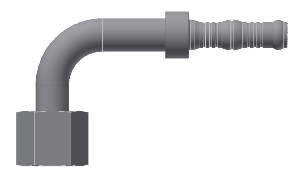 Image of A/C Refrigerant Hose Fitting from Sunair. Part number: BC-54503-12-12K