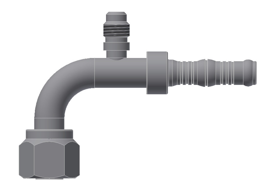 Image of A/C Refrigerant Hose Fitting from Sunair. Part number: BC-54712-08-10