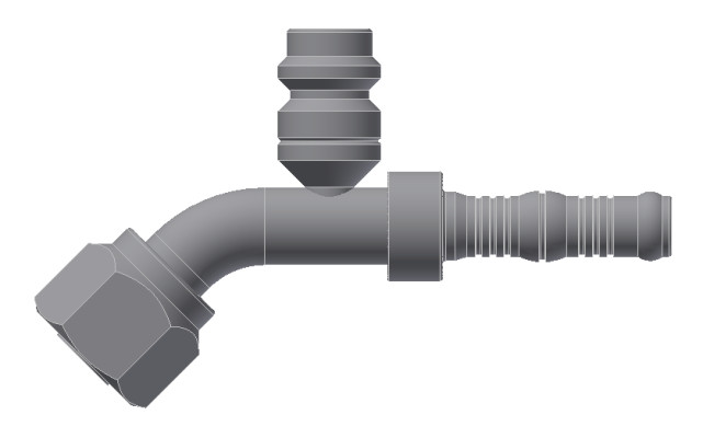 Image of A/C Refrigerant Hose Fitting from Sunair. Part number: BC-54718-12-14K
