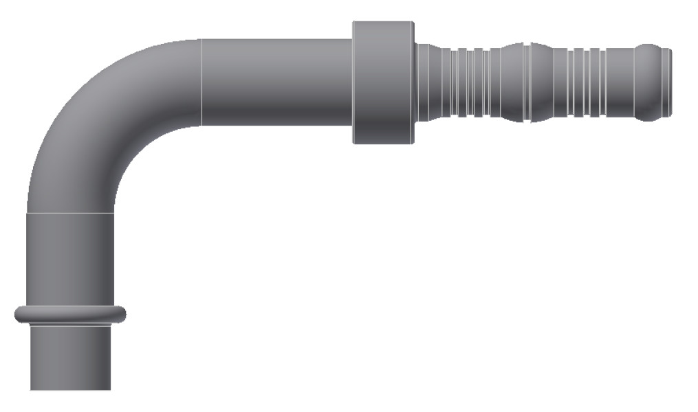 Image of A/C Refrigerant Hose Fitting from Sunair. Part number: BC-54726-06-06K