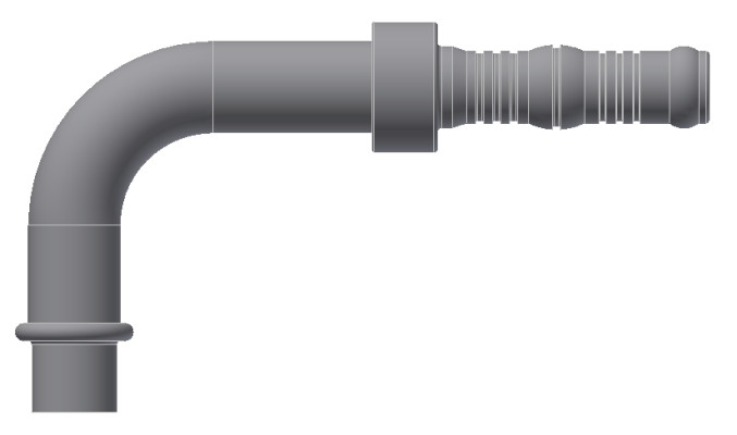 Image of A/C Refrigerant Hose Fitting from Sunair. Part number: BC-54726-10-10K