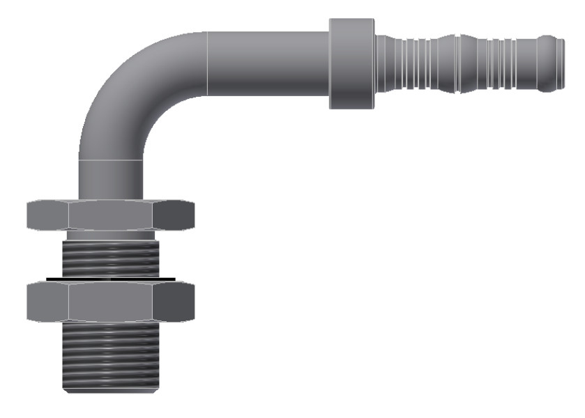 Image of A/C Refrigerant Hose Fitting from Sunair. Part number: BC-54760-10-10K
