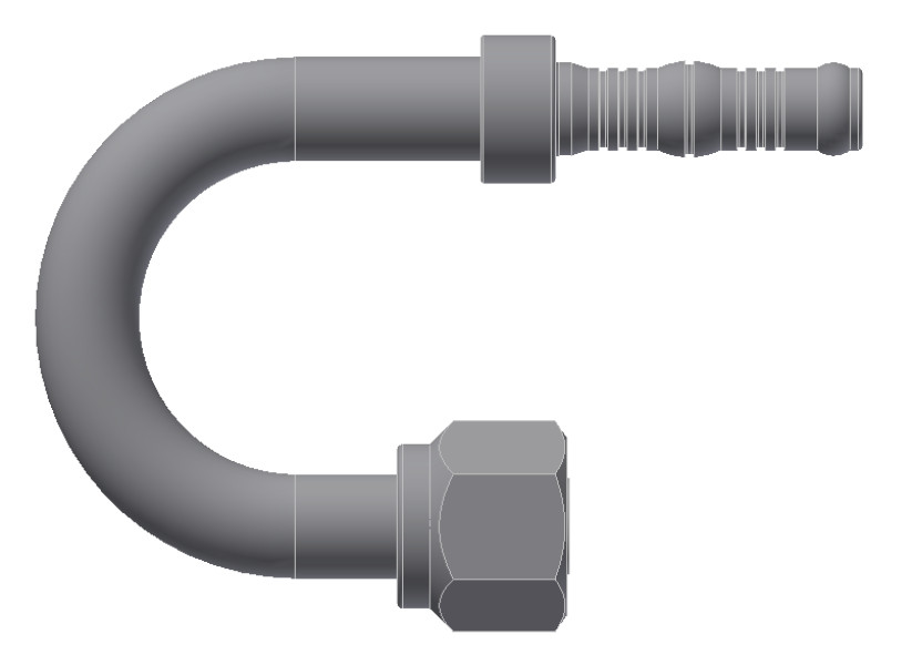 Image of A/C Refrigerant Hose Fitting from Sunair. Part number: BC-54771-08-08