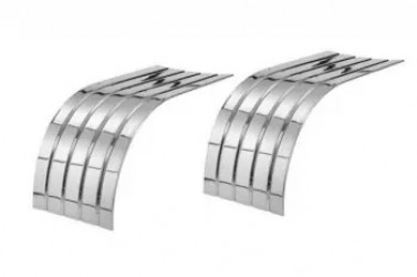 Image of FENDER, HALF TANDEM, 4 RIB, ALUMINUM, 80", PAIR from Betts HD. Part number: AR300-80