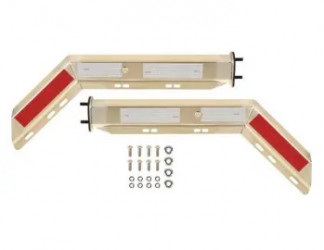 Image of KIT  ANGLED, SPRING LOADED, 30.25, 2.50 CENTERS, STAINLESS STEEL, WITH CONSPICUITY TAPE from Betts HD. Part number: B683025WTSK