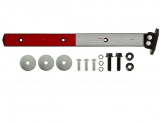 Image of DIRECTFLEX, ANGLED, LEFT, 26.00, 2.875 CENTERS, HORIZONTAL, POWDER COATED, WITH CONSPICUITY TAPE from Betts HD. Part number: DM3526LPB-931