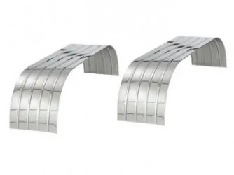 Image of FENDER, FULL TANDEM, 4 RIB, GALVANIZED, 126", PAIR from Betts HD. Part number: GR400-126