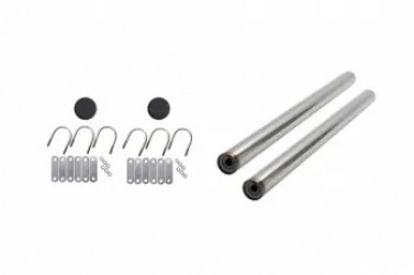 Image of KITSINGLE AXLE, STAINLESS, UNDRILLED, 30.0" TUBE, .625" HOLE, UBOLTS (3), INDIVIDUAL from Betts HD. Part number: H2363US