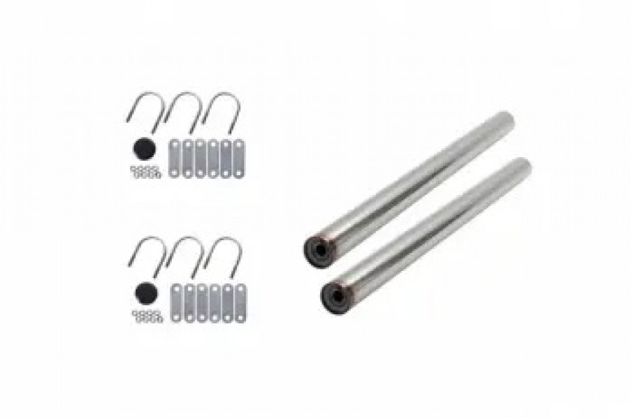 Image of KITSINGLE AXLE, GALVANIZED, UNDRILLED, 30.0" TUBE, .750" HOLE, UBOLTS (3), INDIVIDUAL from Betts HD. Part number: H2373UG