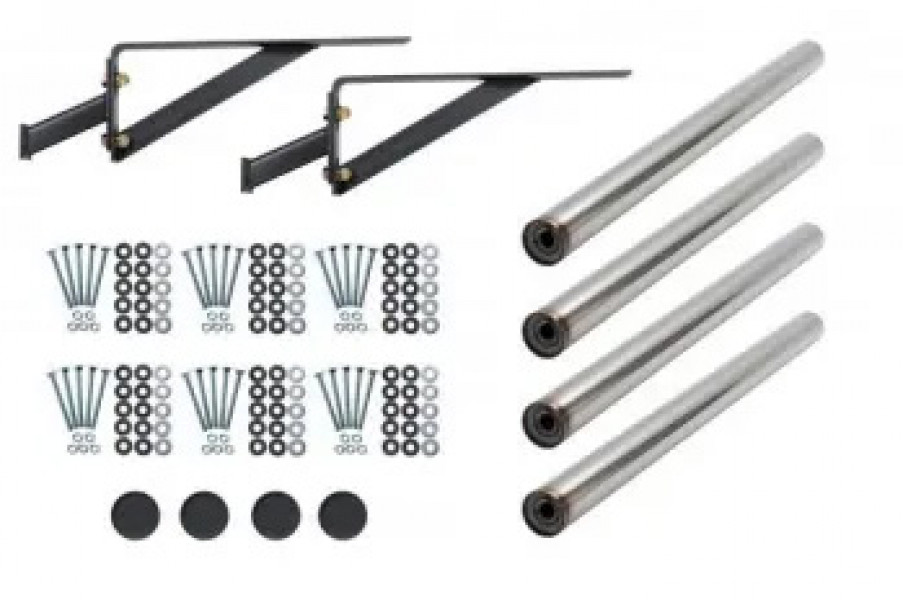Image of KITFULL TANDEM, STAINLESS, UNDRILLED, 30.0" TUBE, .625" HOLE, CARRIAGE BOLTS (5) from Betts HD. Part number: K4362US