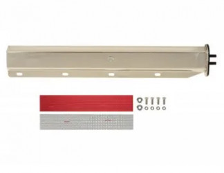 Image of HANGER, STRAIGHT, SPRING LOADED, UNHANDED, 30.25, STAINLESS STEEL, WITH CONSPICUITY TAPE from Betts HD. Part number: M573025PTSU