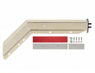 Image of HANGER, ANGLED, SPRING LOADED, UNHANDED, 28.25, STAINLESS STEEL, W/O CONSPICUITY TAPE from Betts HD. Part number: M672825NTSU