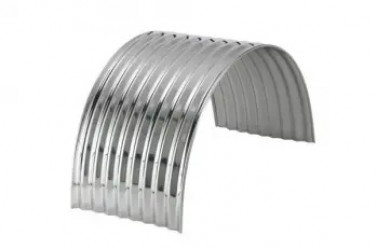 Image of FENDER, SINGLE AXLE, CORRUGATED, STAINLESS, 80", INDIVIDUAL from Betts HD. Part number: MS200-80-1