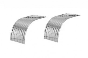 Image of FENDER, HALF TANDEM, CORRUGATED, STAINLESS, 80", PAIR from Betts HD. Part number: MS300-80