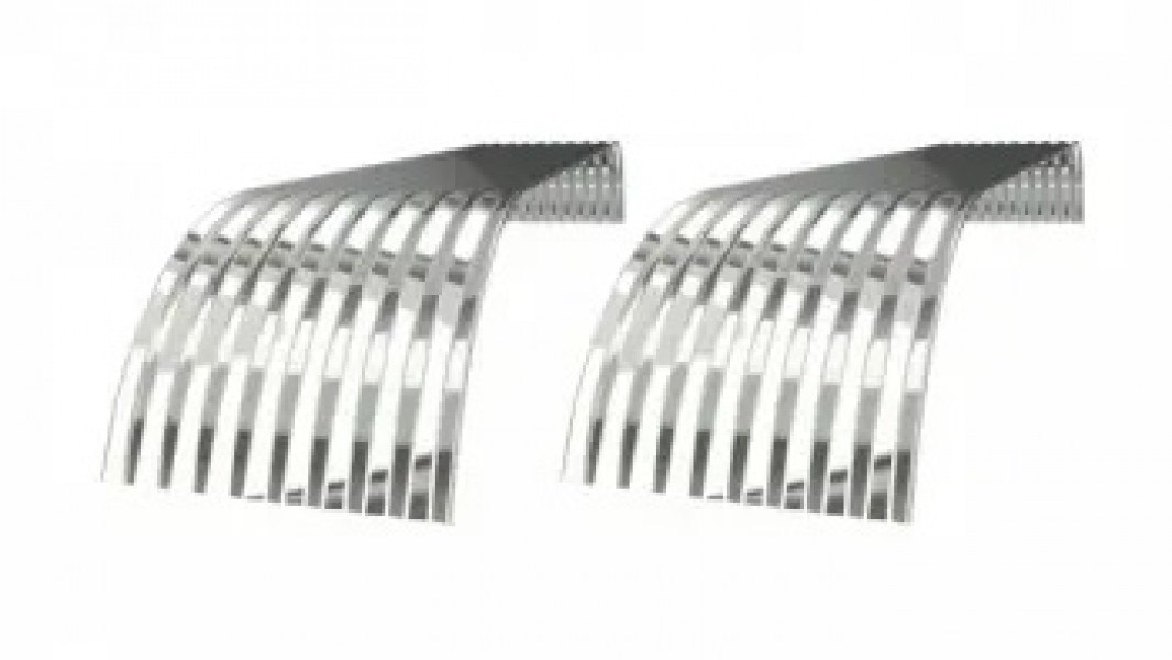 Image of FENDER, TRI AXLE, CORRUGATED, STAINLESS, 160", PAIR from Betts HD. Part number: MS500-160