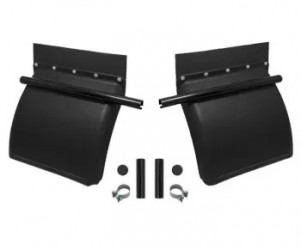 Image of FENDER, QUARTER, LOW MOUNT, POLY, WITH ONE BOLT POST MOUNTS, PA TOP FLAPS, TUBE CLAMPS, ALL MOUNTING HARDWARE INCLUDED, PAIR from Betts HD. Part number: PS222PA2