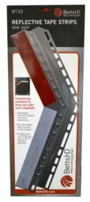 Image of SET  CONSPICUITY STRIP, ANGLED, ALUMINUM from Betts HD. Part number: RT35