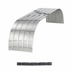 Image of FENDER, FULL TANDEM, 2SMOOTH, STAINLESS, 126", INDIVIDUAL from Betts HD. Part number: SR400-126NL-1